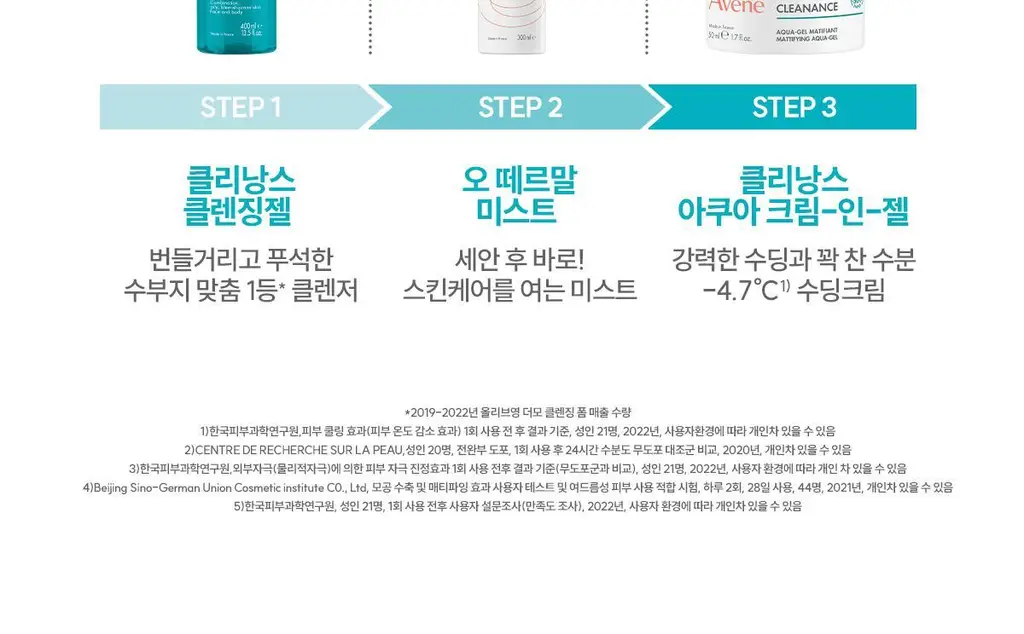 [수분/진정] 아벤느 클리낭스 아쿠아크림-인-젤 수분 크림50ml 2입기획 상세페이지 15